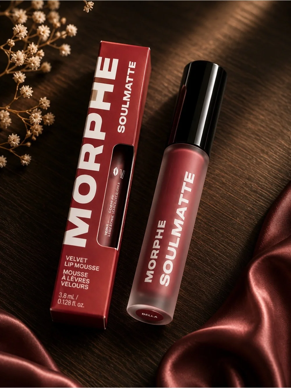 Morphe Soulmatte Velvet Lip Mousse - Bella (Deep Rose Mauve)